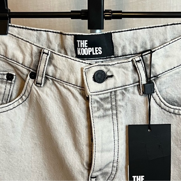 THE KOOPLES Women's Black Bleached Jeans Size 38 US 27-28 NWT's - Picture 9 of 10